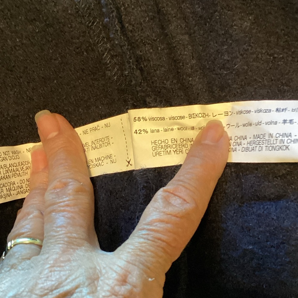 Zara Luxurious Black Women's Coat L - Picture 5 of 9